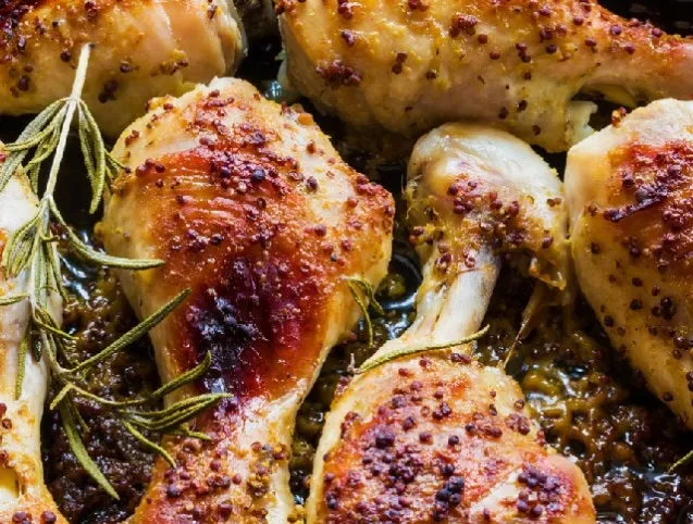 Rozmaringos sült csirke mustárban recept