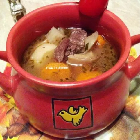 Tárkonyos őzraguleves recept