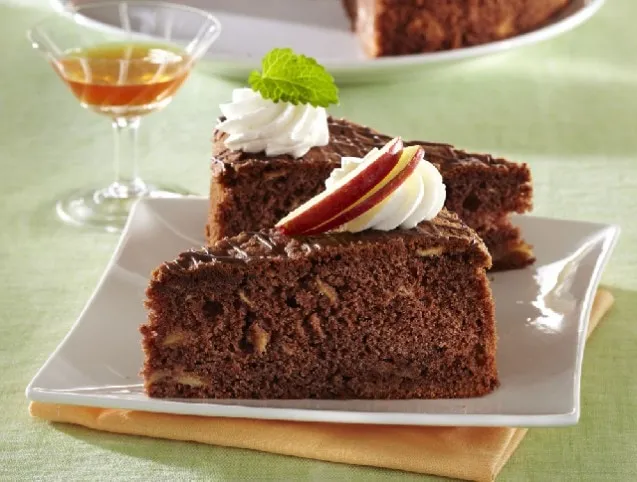 Kakaós-almás szelet recept