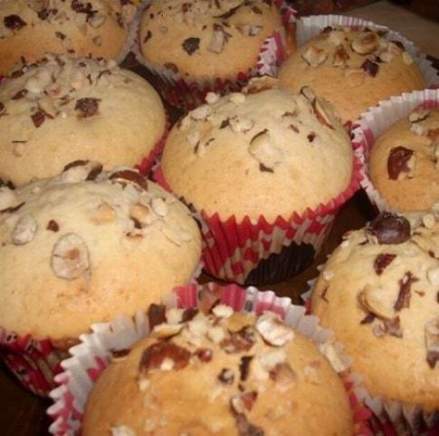 Mogyorókrémes muffin recept