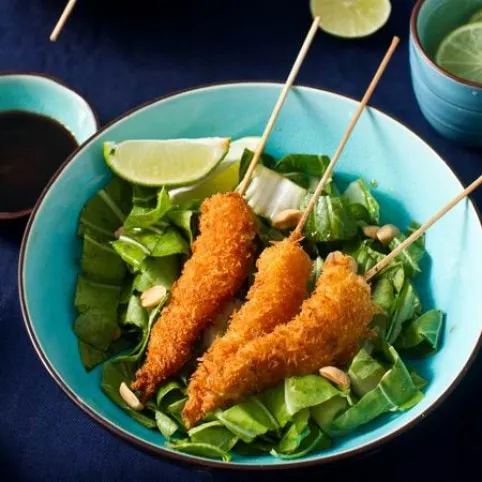 Panko morzsában sült rákfarkak recept