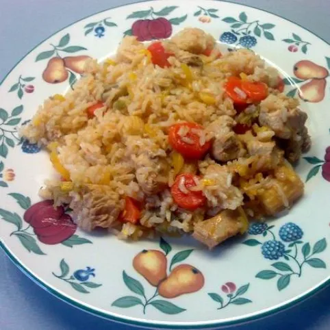 Zöldséges rizseshús recept