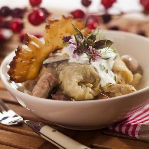 Töltött káposzta csomborral recept