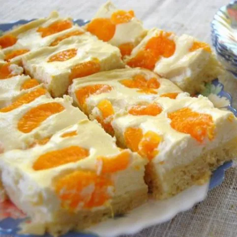 Mandarinos-túrós szelet recept