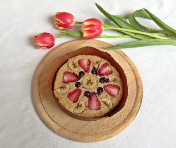 Sült gyümölcsös zabkása recept