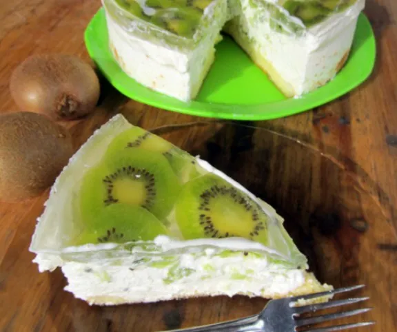 Kivis joghurttorta recept