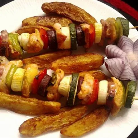 Saslik csirkéből recept