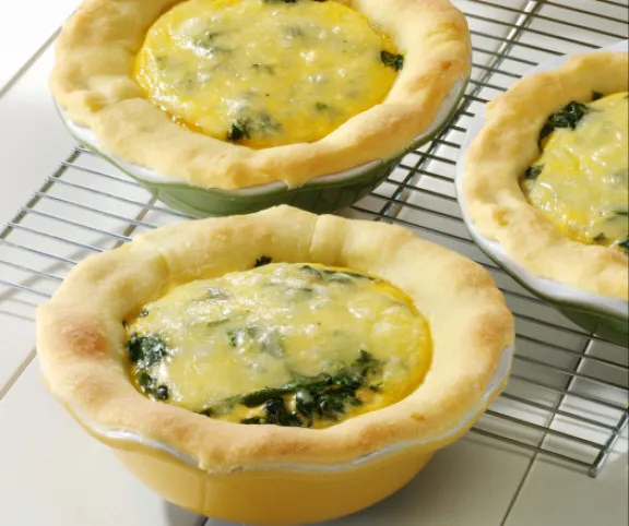 Spenótos kosárkák recept