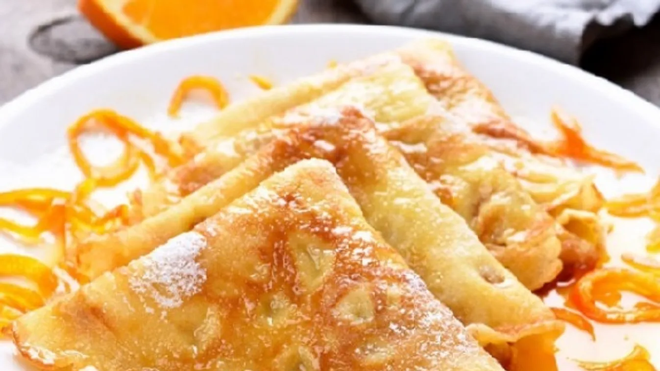 crépes suzette narancslikőrös palacsinta