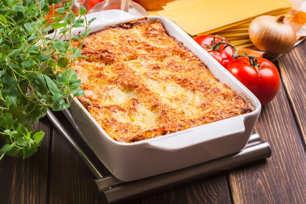 Csípős zöldséges lasagne