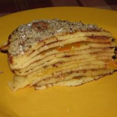 Diós-lekváros csúsztatott palacsinta recept