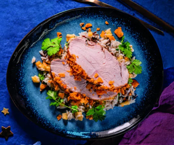 Pulykamell ananászos-datolyás rizzsel recept