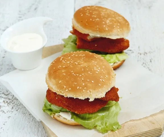 Parmezános csibeburger recept