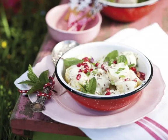 Gránátalmás krumplisaláta recept