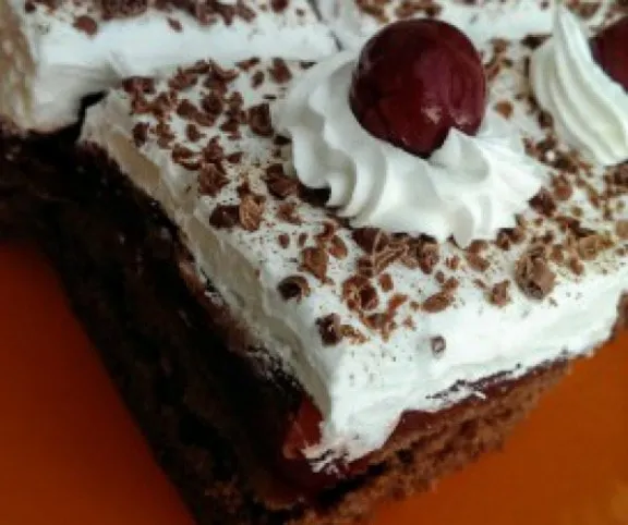 Karácsonyi fekete-erdő kocka - egyszerűen recept