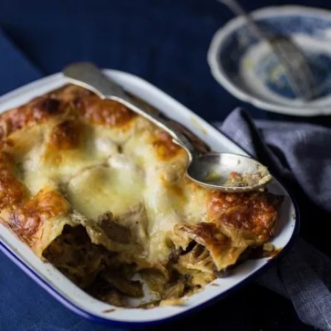 Gombás lasagne II. recept