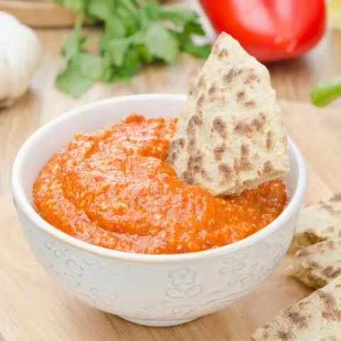 Muhammara (török sültpaprikás mártogatós) recept