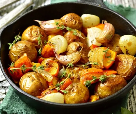 Sütőtökös serpenyős krumpli recept