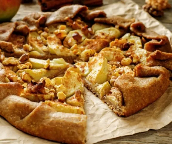 Almás-diós francia pite (galette) recept