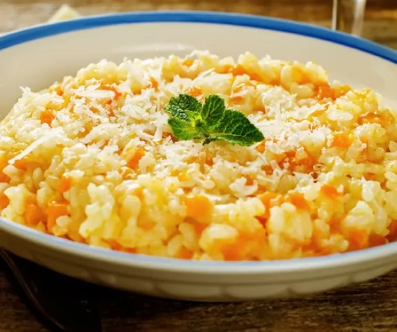 Sütőtökös-fehérboros rizottó recept