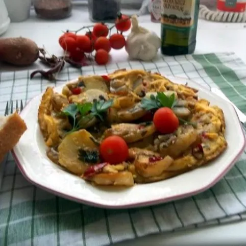 Tortilla de patatas (spanyol omlett) recept