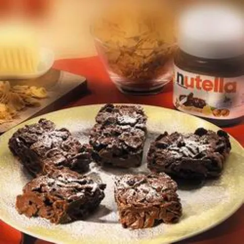 Nutellás corn flakes szelet recept