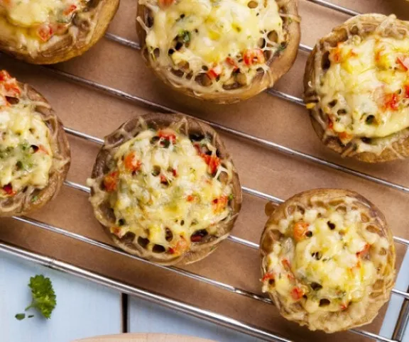 Töltött gomba grillen sütve recept