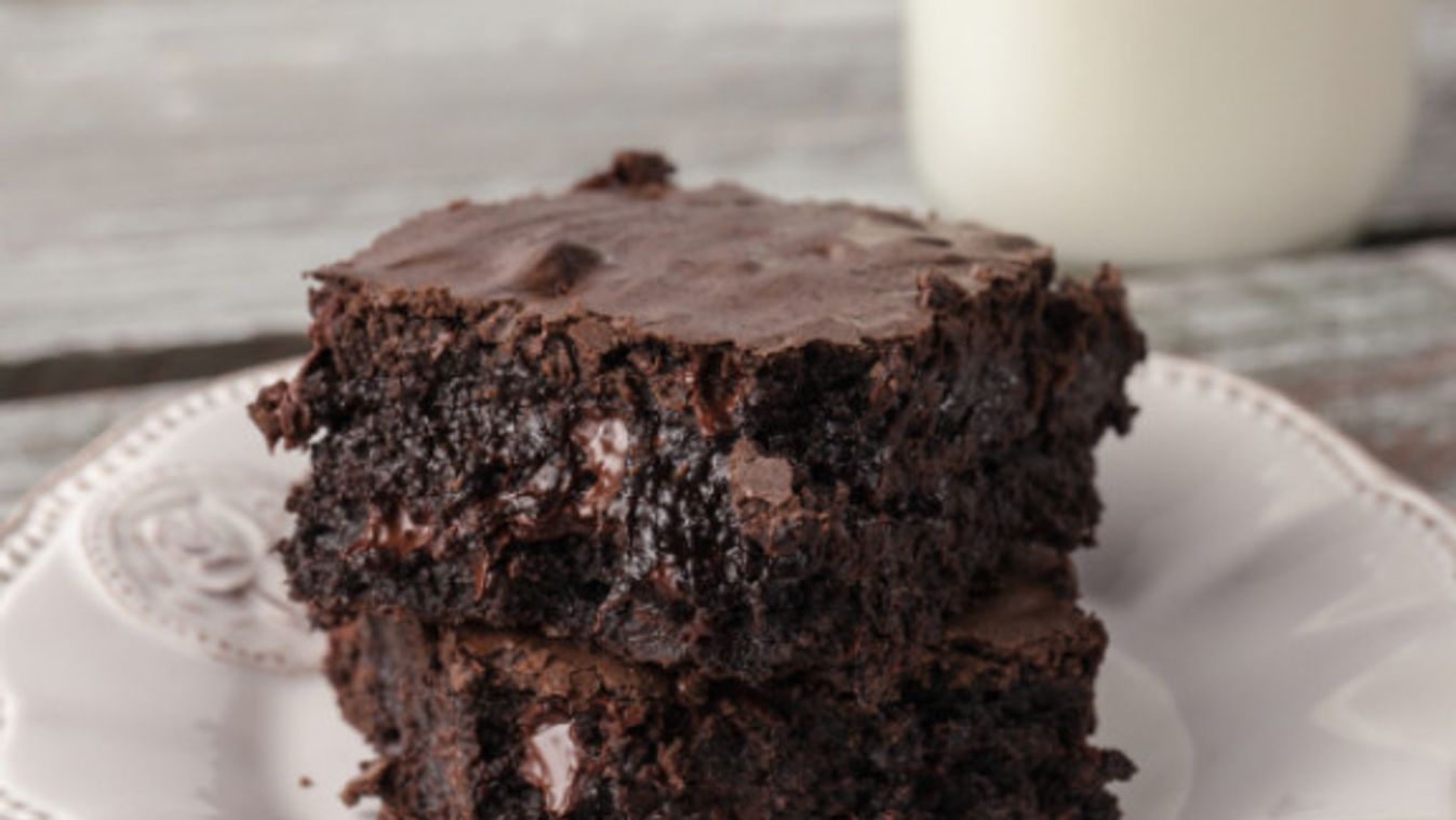 Duplacsokis brownie