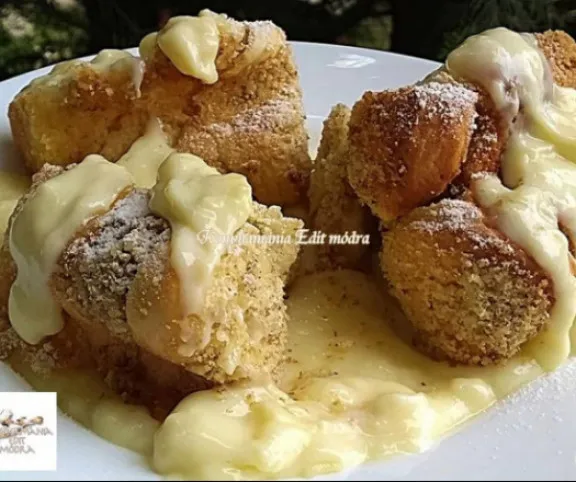 Aranygaluska kuglóf formában recept