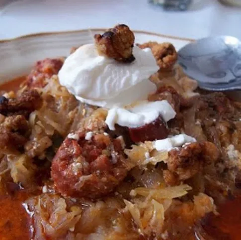 Fehérboros székelykáposzta húsgombóccal recept