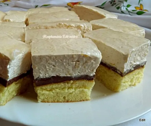 Pudingos-barackos-joghurtos szelet recept