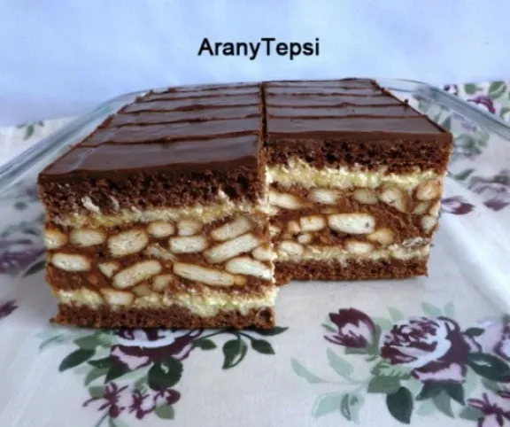 Gesztenyés-kekszes sütemény recept