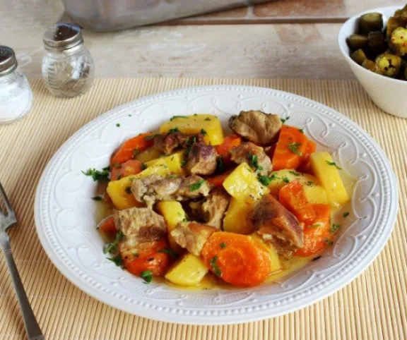 Sült hús vele sült zöldségkörettel recept