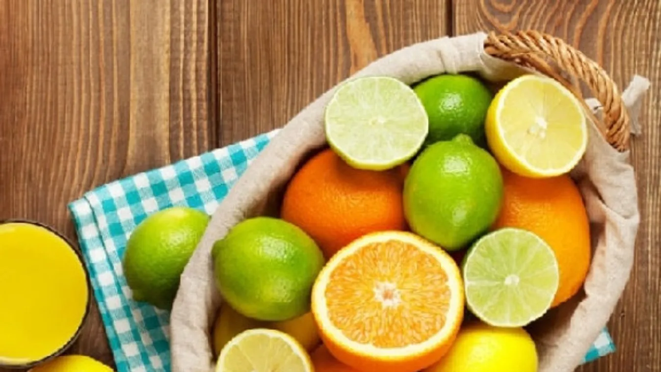 citrusok: mandarin, narancs, citrom, lime