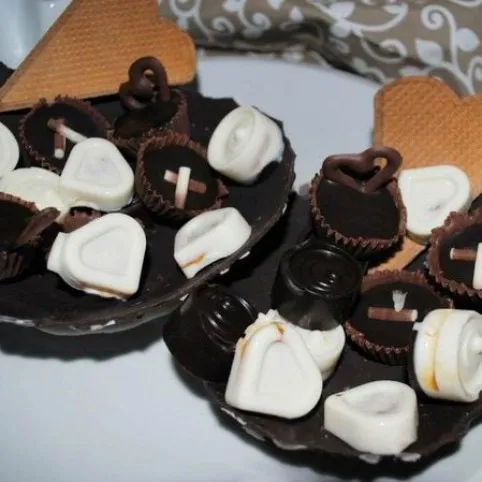 Csokikelyhek bonbonokkal recept