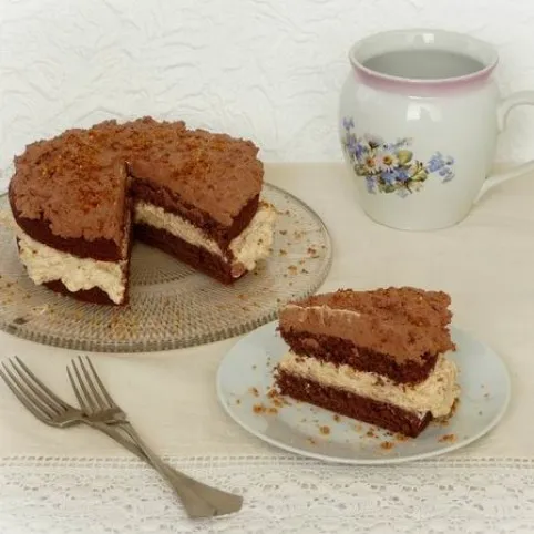 Grillázskrémes csokoládétorta recept