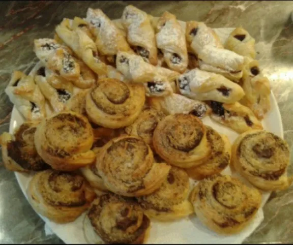 Lekváros kifli és nutellás-diós csiga recept