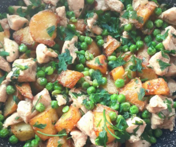 Zöldborsós pecsenye recept