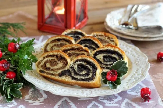 Mákos-diós csavart - bejgli helyett recept