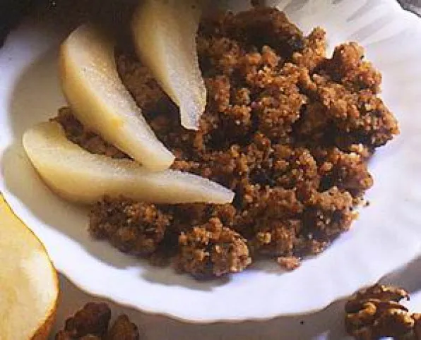 Diós-túrós morzsa recept
