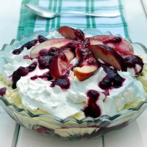 Peche melba (trifle) recept