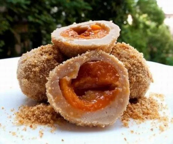 Barackos gombóc burgonya nélkül recept