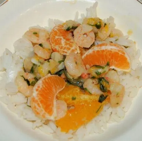 Mandarinos garnéla recept