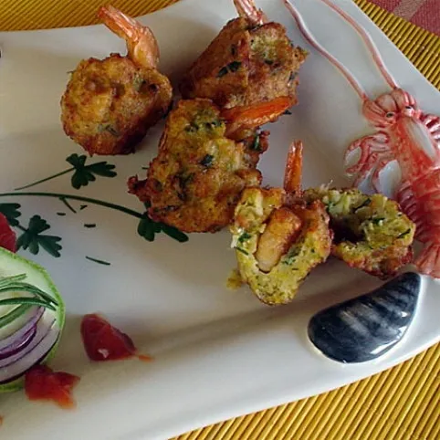 Cukkinis batyu rákkal töltve recept