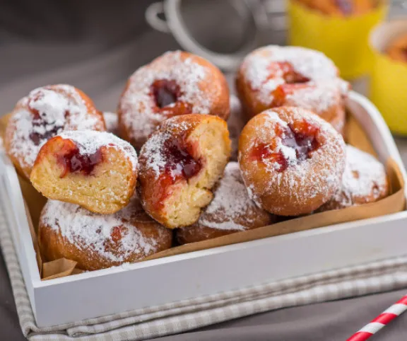 Töltött fánk (Berliner) recept