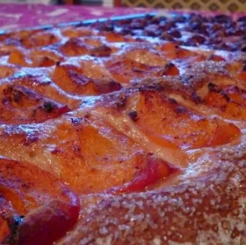 Sárgabarackos-meggyes lepény  recept