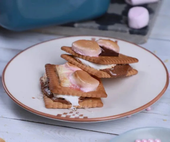 Pillecukros-csokis keksz (S'mores) recept