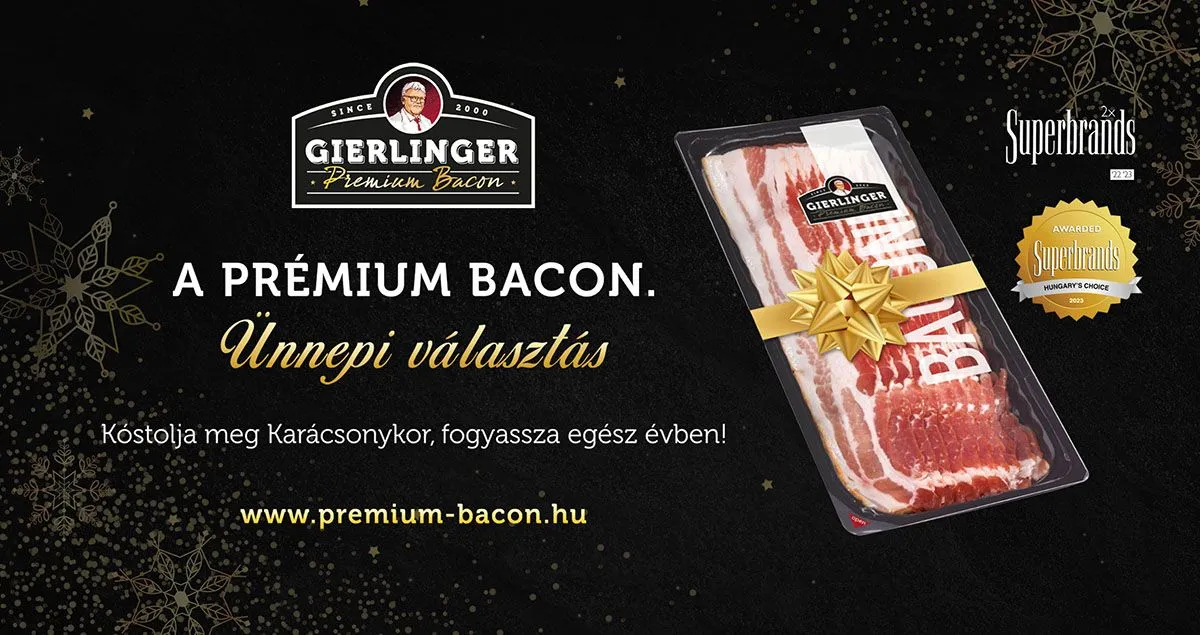 A Gierlinger termékcsalád prémium kínálattal várja vásárlóit /Fotó: Tamási-Hús Kft. / Gierlinger Bacon