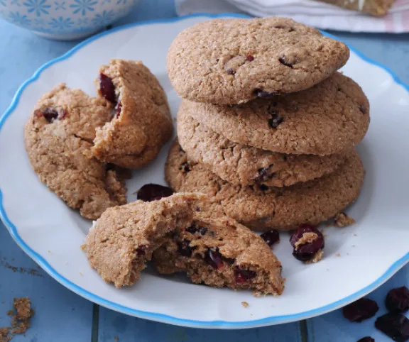 Vörös áfonyás cookie-k recept