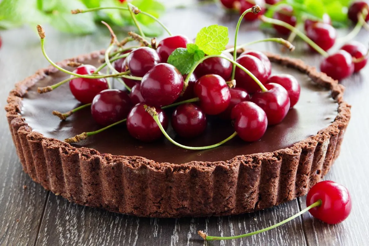 Csokis-cseresznyés pite vaksütéssel >>>